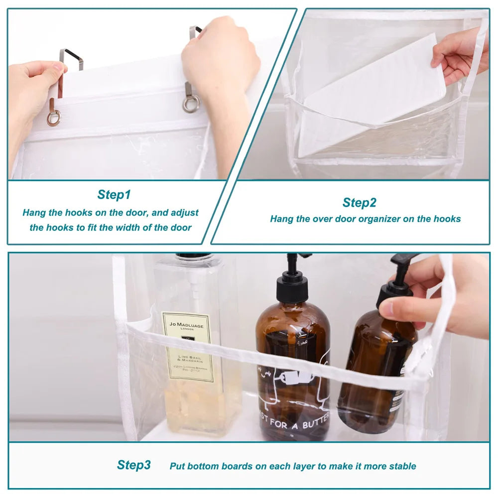 Multi-functional Fabric Hanging Bag for Behind the Door Multi-layer Storage Hanging Bag Miscellaneous Organizer Storage Hanging