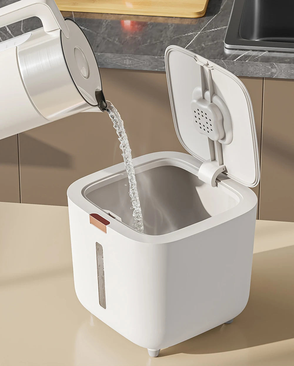 Insect Proof Moisture Proof Rice Box Grain Sealed Jar Kitchen Container 5/10KG Storage Kitchen Container Storage Box with Lid