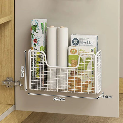 Cabinet Door Storage Rack – Punch-Free Kitchen Organizer