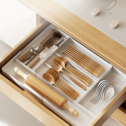 Expandable Drawer Organizer – Adjustable Cutlery & Storage Tray