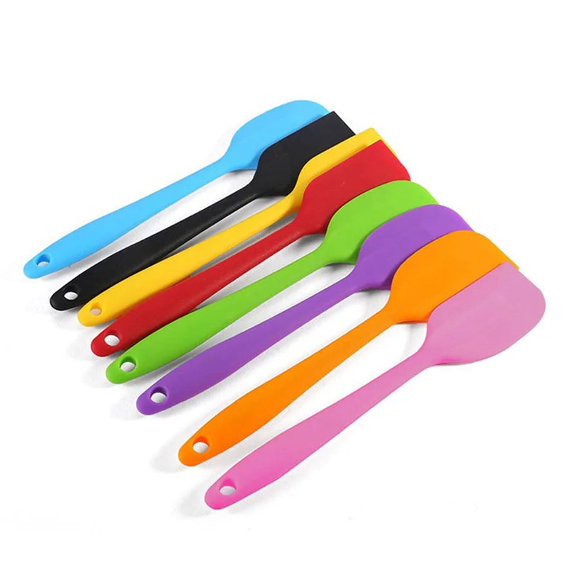 Leeseph 8 inch Silicone Spatula - 1 Small Heat Resistant Non-Stick Cooking Utensils (Multicolor)