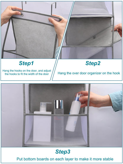 Multi-functional Fabric Hanging Bag for Behind the Door Multi-layer Storage Hanging Bag Miscellaneous Organizer Storage Hanging