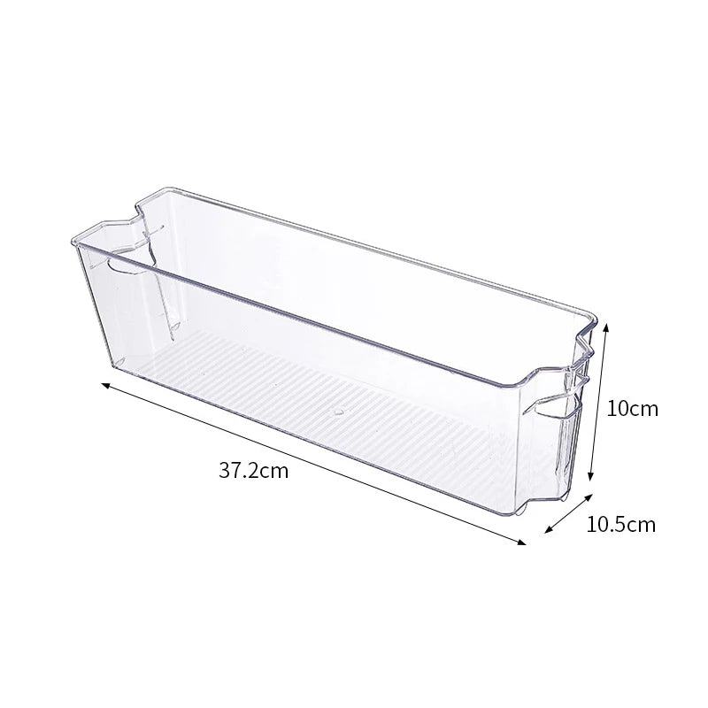 Transparent Refrigerator Storage Box Vegetable Fruit Organizer Fridge Clear Container for Kitchen Food Drinks Storage