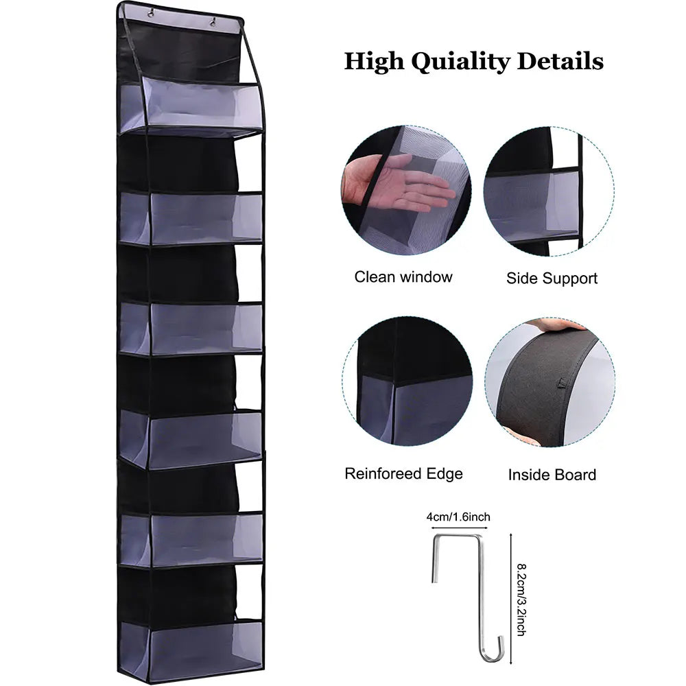 Multi-functional Fabric Hanging Bag for Behind the Door Multi-layer Storage Hanging Bag Miscellaneous Organizer Storage Hanging