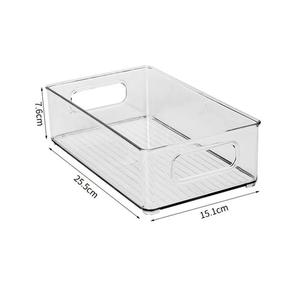 Transparent Refrigerator Storage Box Vegetable Fruit Organizer Fridge Clear Container for Kitchen Food Drinks Storage