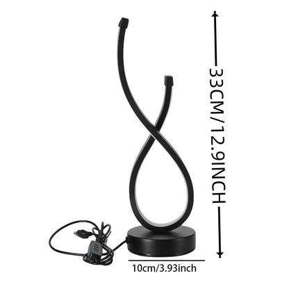 Modern Sculptural Table Lamp with Soft Ambient Light