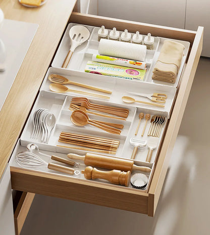 Expandable Drawer Organizer – Adjustable Cutlery & Storage Tray