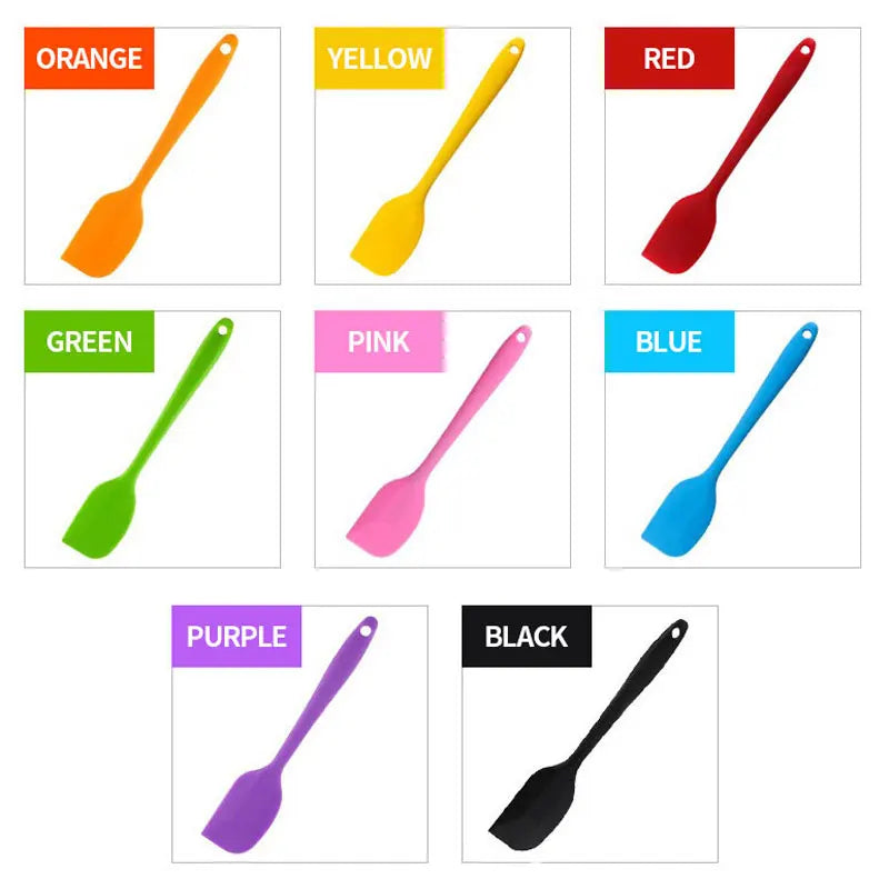 Leeseph 8 inch Silicone Spatula - 1 Small Heat Resistant Non-Stick Cooking Utensils (Multicolor)