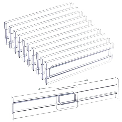 Expandable Drawer Dividers – Adjustable Drawer Organization Set