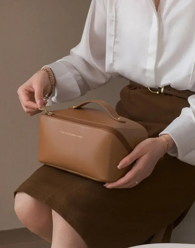 Makeup Organizer Female Toiletry Kit Bag Make Up Case Storage Pouch Luxury Lady Box, Cosmetic Bag, Organizer Bag for Travel Zip