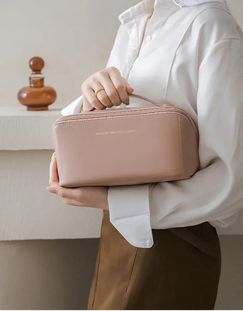 Makeup Organizer Female Toiletry Kit Bag Make Up Case Storage Pouch Luxury Lady Box, Cosmetic Bag, Organizer Bag for Travel Zip