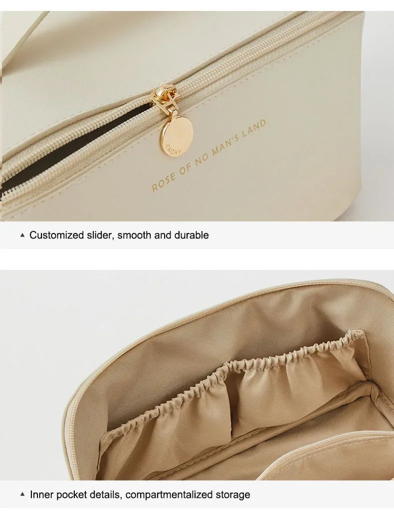 Makeup Organizer Female Toiletry Kit Bag Make Up Case Storage Pouch Luxury Lady Box, Cosmetic Bag, Organizer Bag for Travel Zip