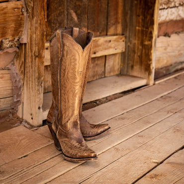 Women’s High-Top Western Cowboy Booties – Pointed Toe Thin Heel