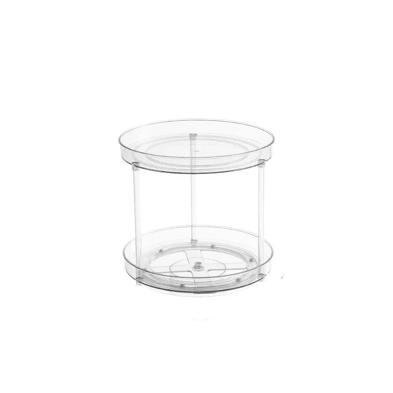 1Pc/Kitchen Rack Transparent Rotating Storage Rack Spice Storage Condiment Storage Multi-Layer Storage Turntable Storage Rack