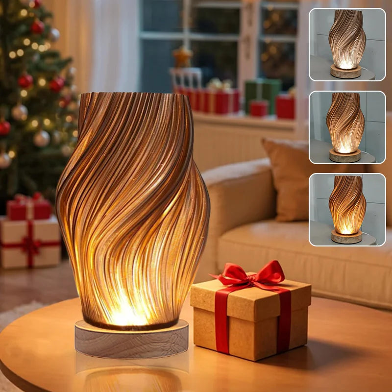 Minimal Cream Table Lamp with Adjustable Warm Lighting