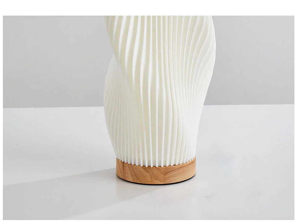 Pleated Table Lamp for Calm, Modern Spaces