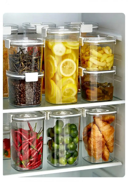 Vacuum Sealed Tank Coffee Beans Vacuum Jar Kitchen Cereals Storage Box Airtight Container Moisture-Proof Sealed Canister for Tea