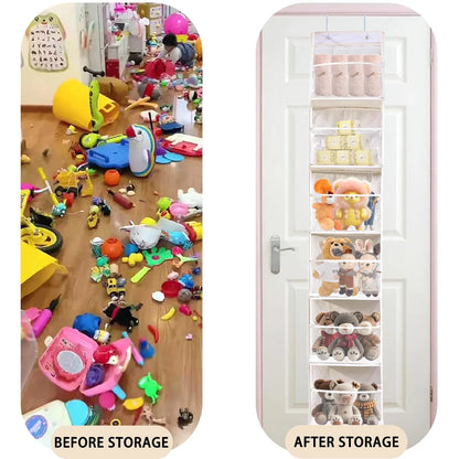 Multi-functional Fabric Hanging Bag for Behind the Door Multi-layer Storage Hanging Bag Miscellaneous Organizer Storage Hanging