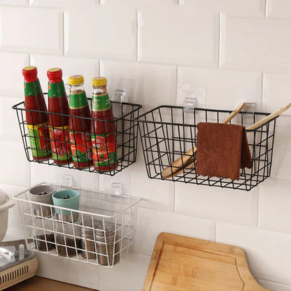 Cabinet Door Storage Rack – Punch-Free Kitchen Organizer