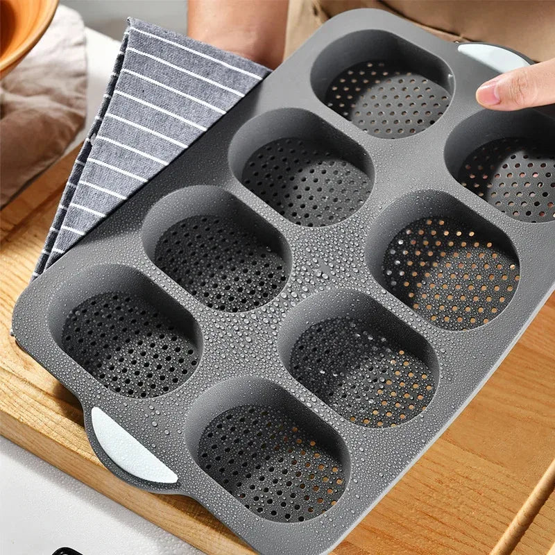 Baking Mold Restaurant Bread Food Mould Grade Baguette Bake Tray Silicone Anti-scalding Non-stick Oven Tool Kitchen Accessories