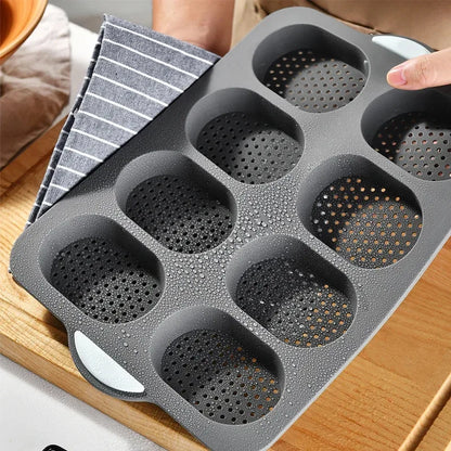 Baking Mold Restaurant Bread Food Mould Grade Baguette Bake Tray Silicone Anti-scalding Non-stick Oven Tool Kitchen Accessories