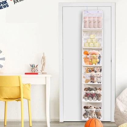 Multi-functional Fabric Hanging Bag for Behind the Door Multi-layer Storage Hanging Bag Miscellaneous Organizer Storage Hanging