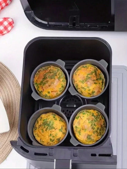 2/4/8Pcs Ramekins For Air Fryer Silicone Large Muffin Cases Nonstick Egg Poacher Silicone Mould Bakeware Easy Release Baking