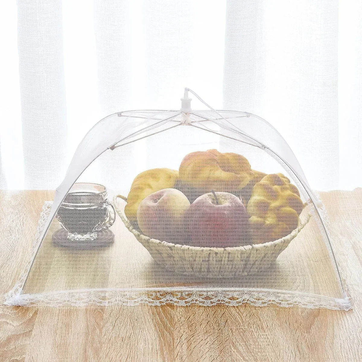 Foldable Food Cover Mesh – Insect-Proof Kitchen Dish Protector