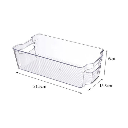Transparent Refrigerator Storage Box Vegetable Fruit Organizer Fridge Clear Container for Kitchen Food Drinks Storage