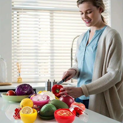 Food Box Plastic Sealed Creative Organizer Crisper Vegetable Containers Onion Garlic Green Pepper Fresh Storage Kitchen Tool