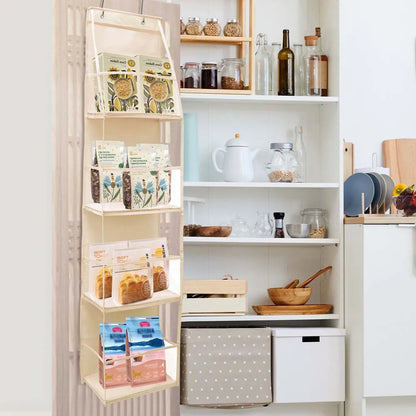 Multi-functional Fabric Hanging Bag for Behind the Door Multi-layer Storage Hanging Bag Miscellaneous Organizer Storage Hanging