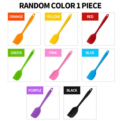 Leeseph 8 inch Silicone Spatula - 1 Small Heat Resistant Non-Stick Cooking Utensils (Multicolor)