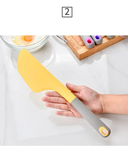 34cm Large Silicone Baking Spatula Non-Stick Cream Butter Spatula Heat Resistant Cookie Chocolate Pastry Scraper Kitchen Tools