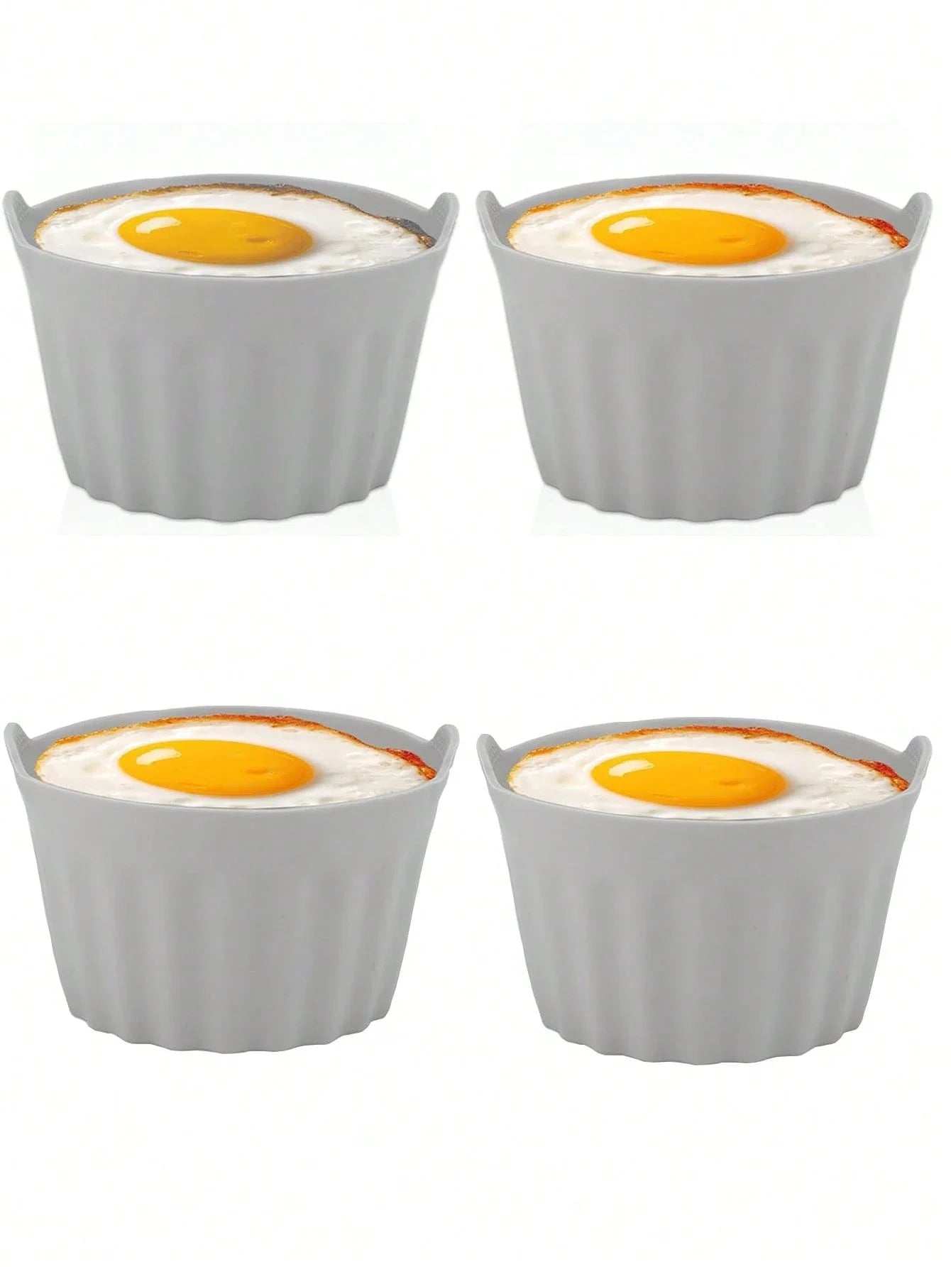 2/4/8Pcs Ramekins For Air Fryer Silicone Large Muffin Cases Nonstick Egg Poacher Silicone Mould Bakeware Easy Release Baking