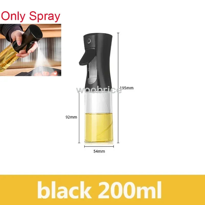 2in1 Kitchen Oil Sprayer Glass Bottle for Cooking Anti-leakage Olive Oil Bottle for BBQ Air Fryer Salad Steak Kitchen Supplies