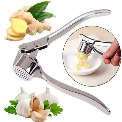 Heavy-Duty Garlic Press – Anti-Skid Manual Garlic Crusher