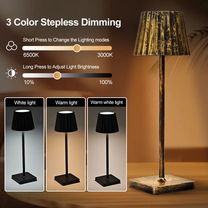 Cordless Touch Table Lamp with Soft Adjustable Light