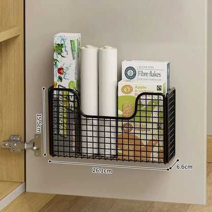Cabinet Door Storage Rack – Punch-Free Kitchen Organizer