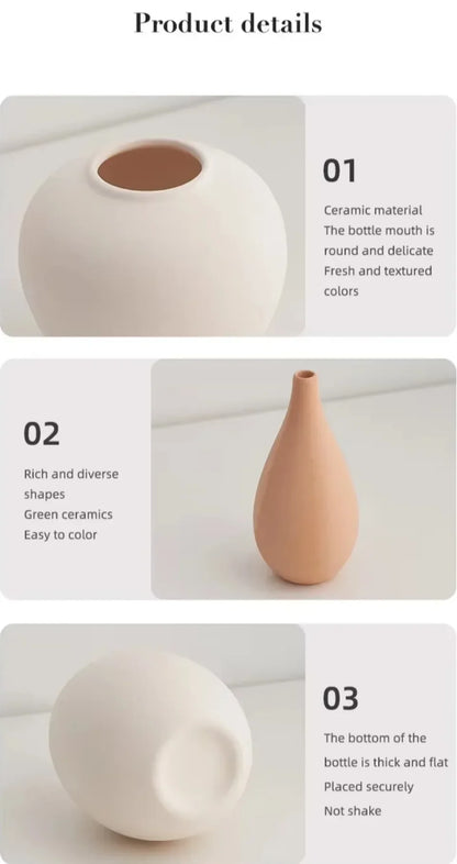 Matte Ceramic Vase for Clean, Modern Interiors