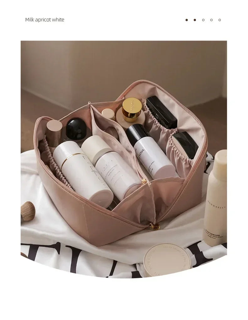 Makeup Organizer Female Toiletry Kit Bag Make Up Case Storage Pouch Luxury Lady Box, Cosmetic Bag, Organizer Bag for Travel Zip
