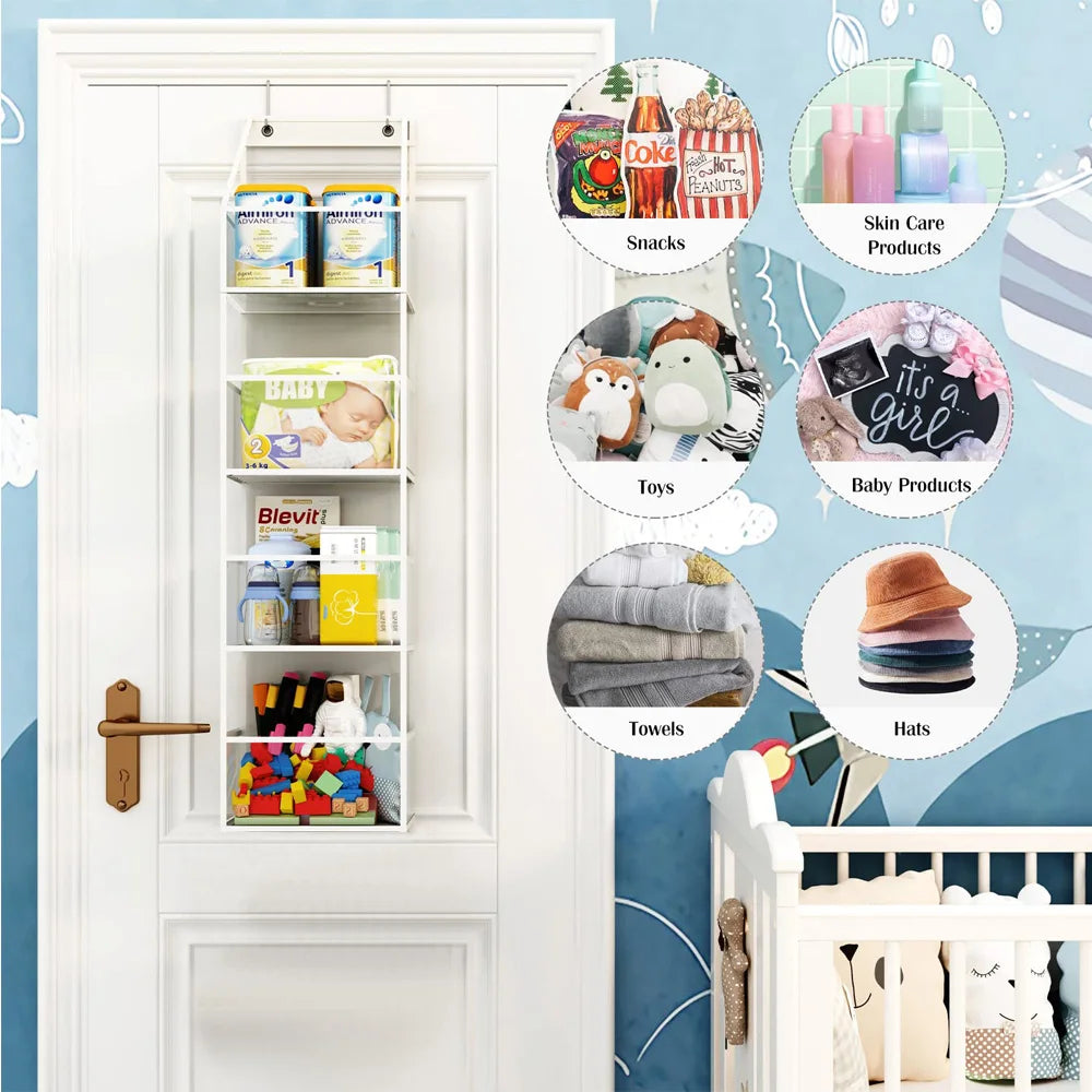 Multi-functional Fabric Hanging Bag for Behind the Door Multi-layer Storage Hanging Bag Miscellaneous Organizer Storage Hanging