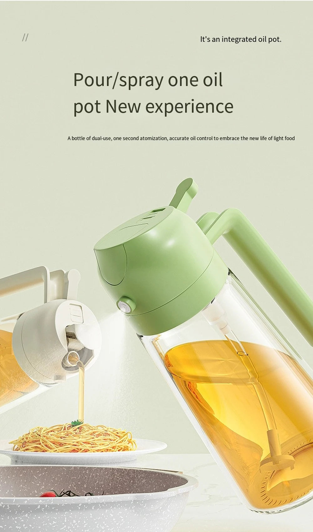 Press type glass oil Spray Oil Bottle Spray Oil Dispenser Oil Jar BBQ Kitchen Baking Roasting Picnic Kitchen Toolglass oil spray