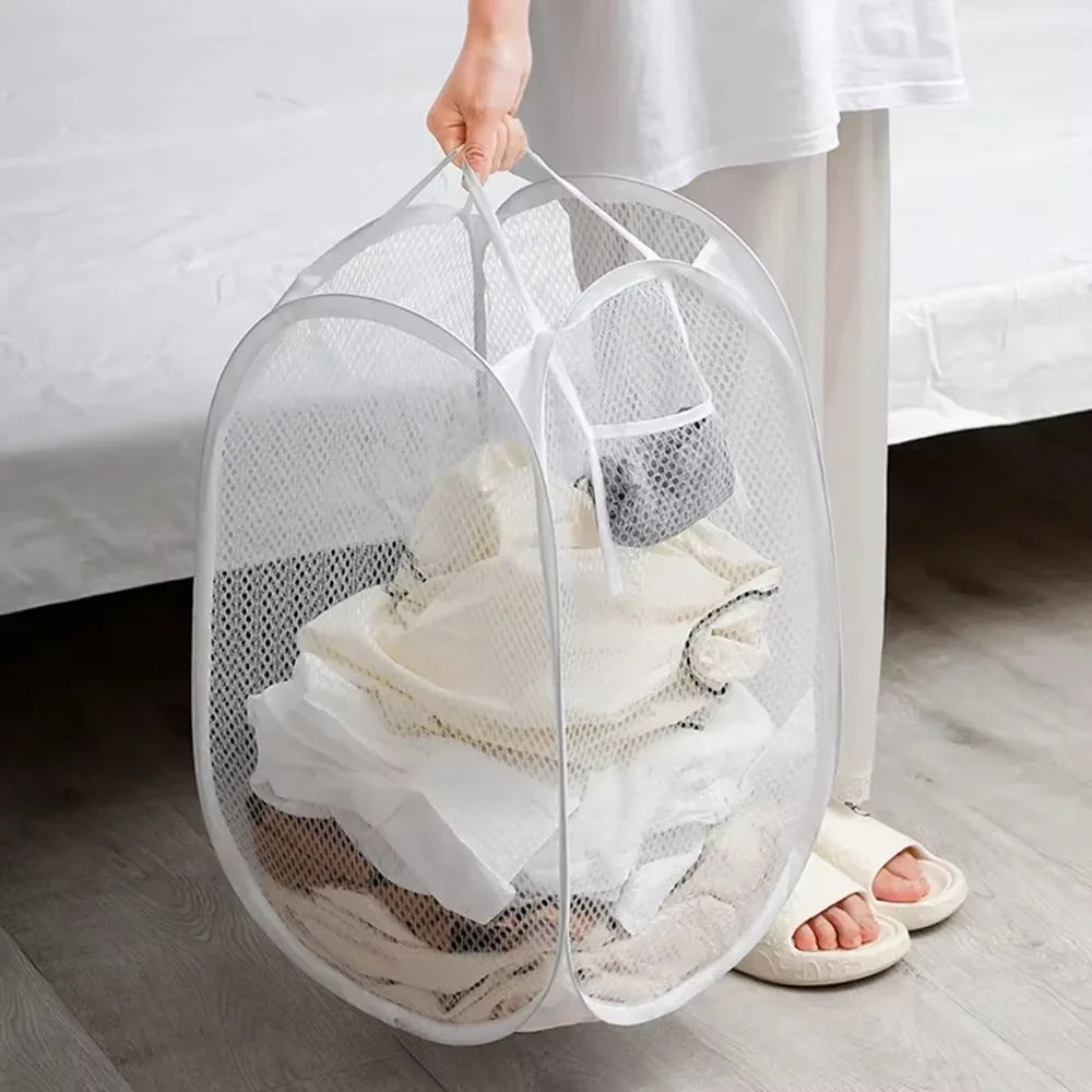 Foldable Laundry Basket – Large Ventilated Clothes Hamper