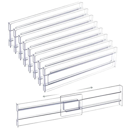 Expandable Drawer Dividers – Adjustable Drawer Organization Set