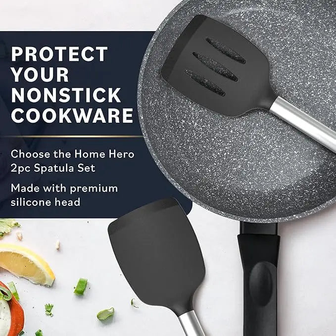 1/2Pcs Silicone Spatula Set Heat Resistant Nonstick Steak Spatula Kitchen Cooking Utensils Cookware Cooking Tool Set Spatula Kit