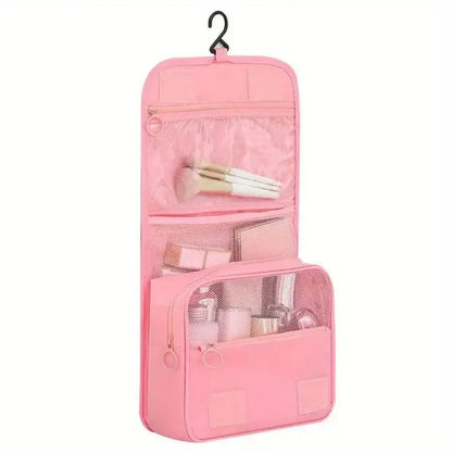 Portable Hook Toilet Bag Multi Functional Travel Waterproof Wear Resistant Multi Layer Storage Large Capacity Makeup Bag