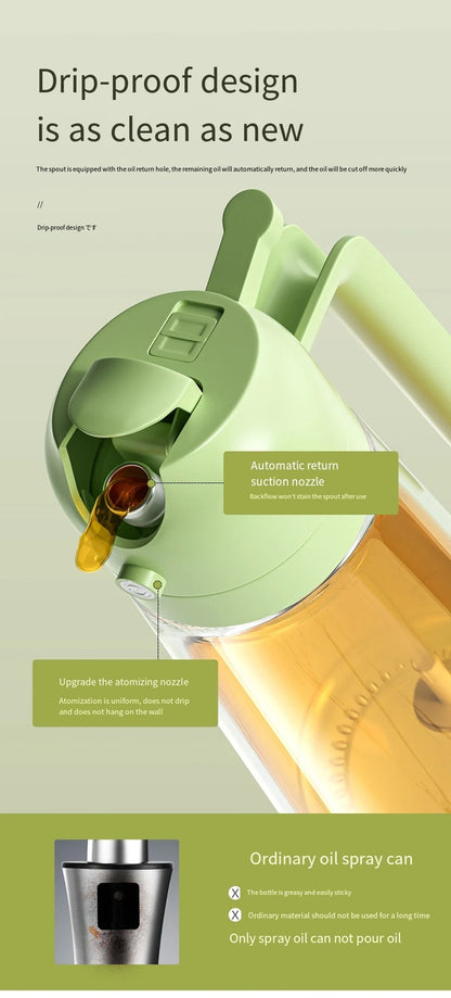 Press type glass oil Spray Oil Bottle Spray Oil Dispenser Oil Jar BBQ Kitchen Baking Roasting Picnic Kitchen Toolglass oil spray