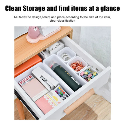 8-Piece Drawer Organizer Set – Multi-Size Storage Trays