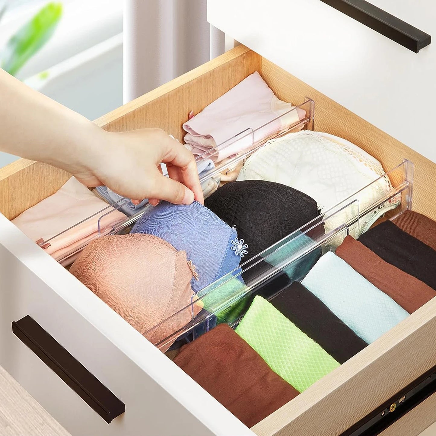 Expandable Drawer Dividers – Adjustable Drawer Organization Set