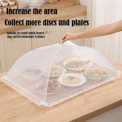 Foldable Food Cover Mesh – Insect-Proof Kitchen Dish Protector